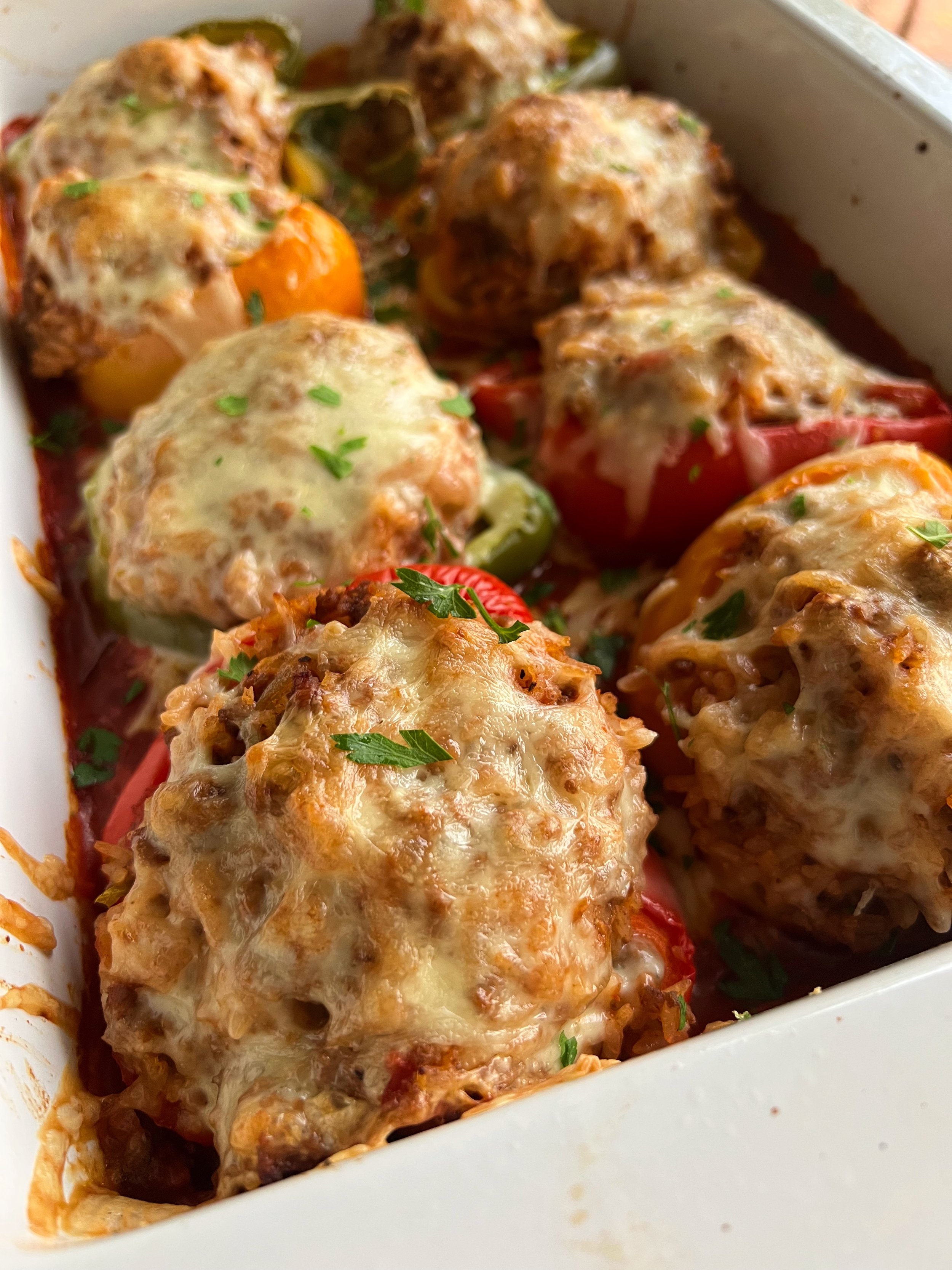 EASY OLD FASHIONED STUFFED PEPPERS